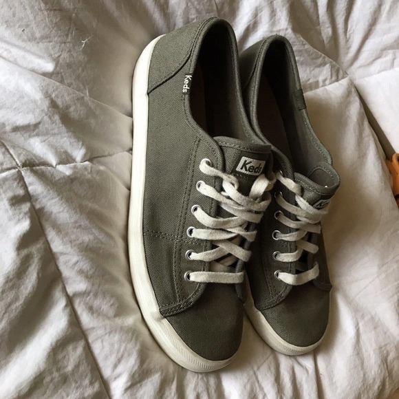 Keds Champion Canvas Graphite Gray Shoes Lace-Up Women Size 9 Pre-Owned - Picture 4 of 12